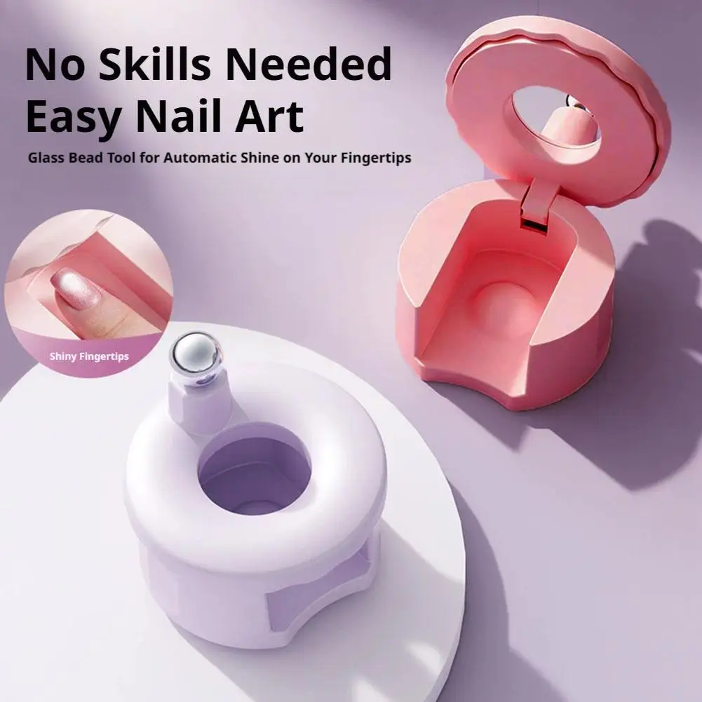 1PCS Cat Eye Nail Magnet Tool 360 Rotating, Multi-Facet Magnetic Precision Tool for Glass Bead Chasing Light Nail Art Effects