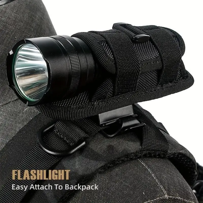 31BE Outdoor Flashlamp Carrying Case Reinforced Locking System Nylon Texture Suitable for Hiking Backpacking Survival Sets