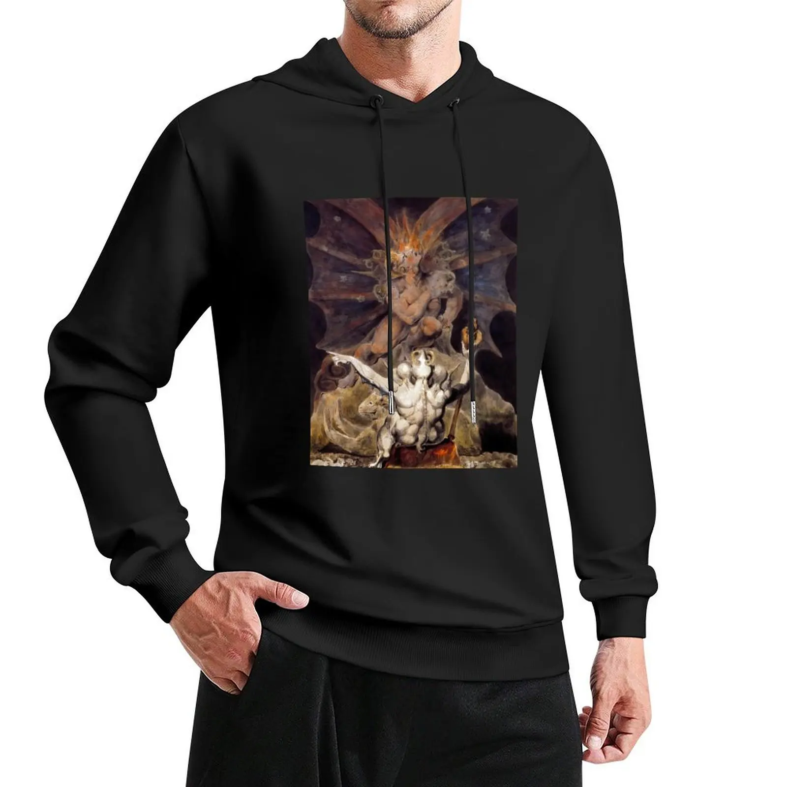 

The Number of the Beast is 666 by William Blake Pullover Hoodie hooded shirt anime clothing tracksuits