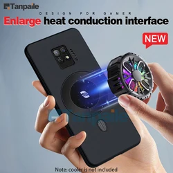Tanpeile- For ZTE Nubia Red Magic 7 Pro/ 7S Pro Cooling Case Soft Silicone Magnetic Shockproof Gaming Heat Dissipation Funda