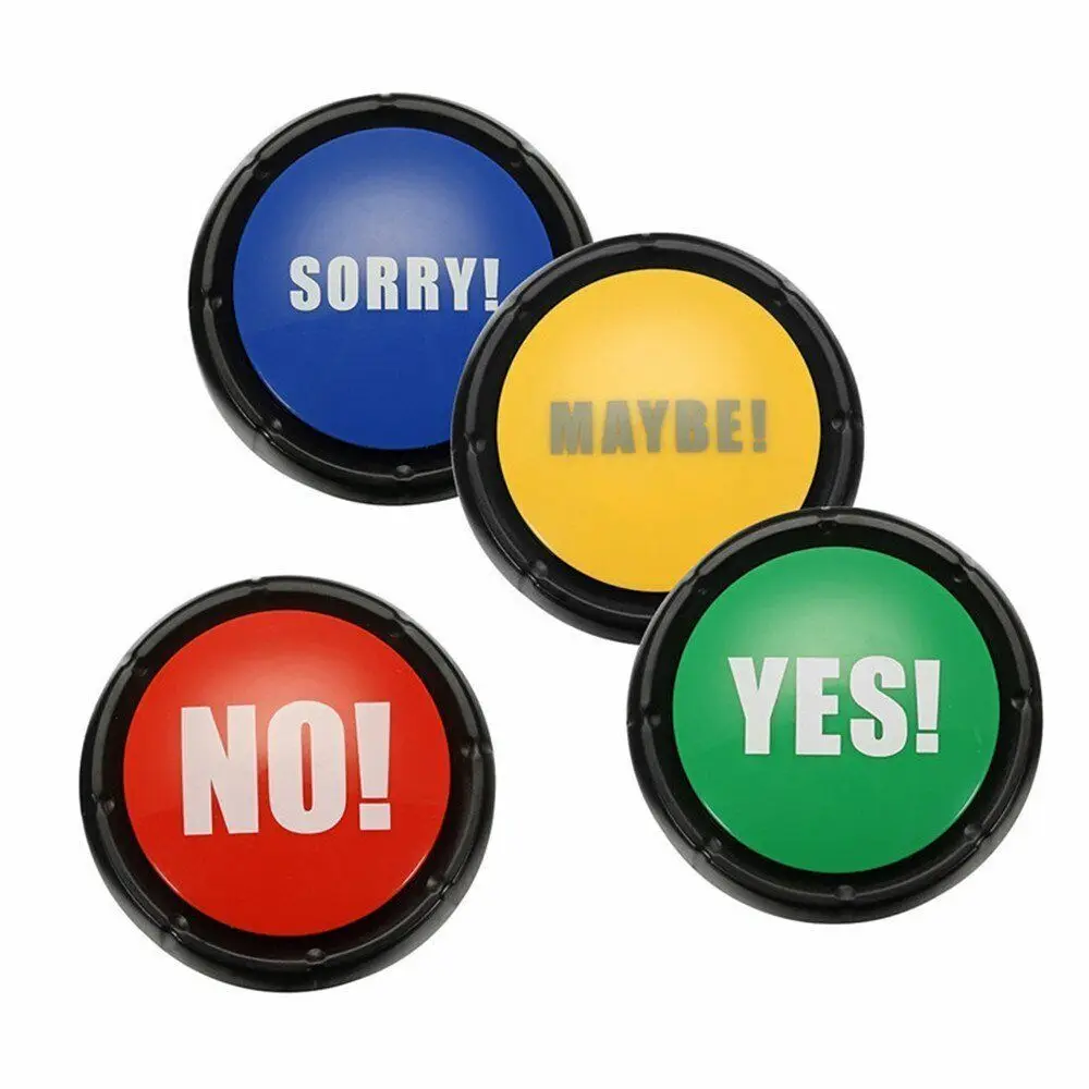 High Quality Plastic Sound Button 85db Holiday Supply Sound Talking Funny Button Party Gift Talking Button