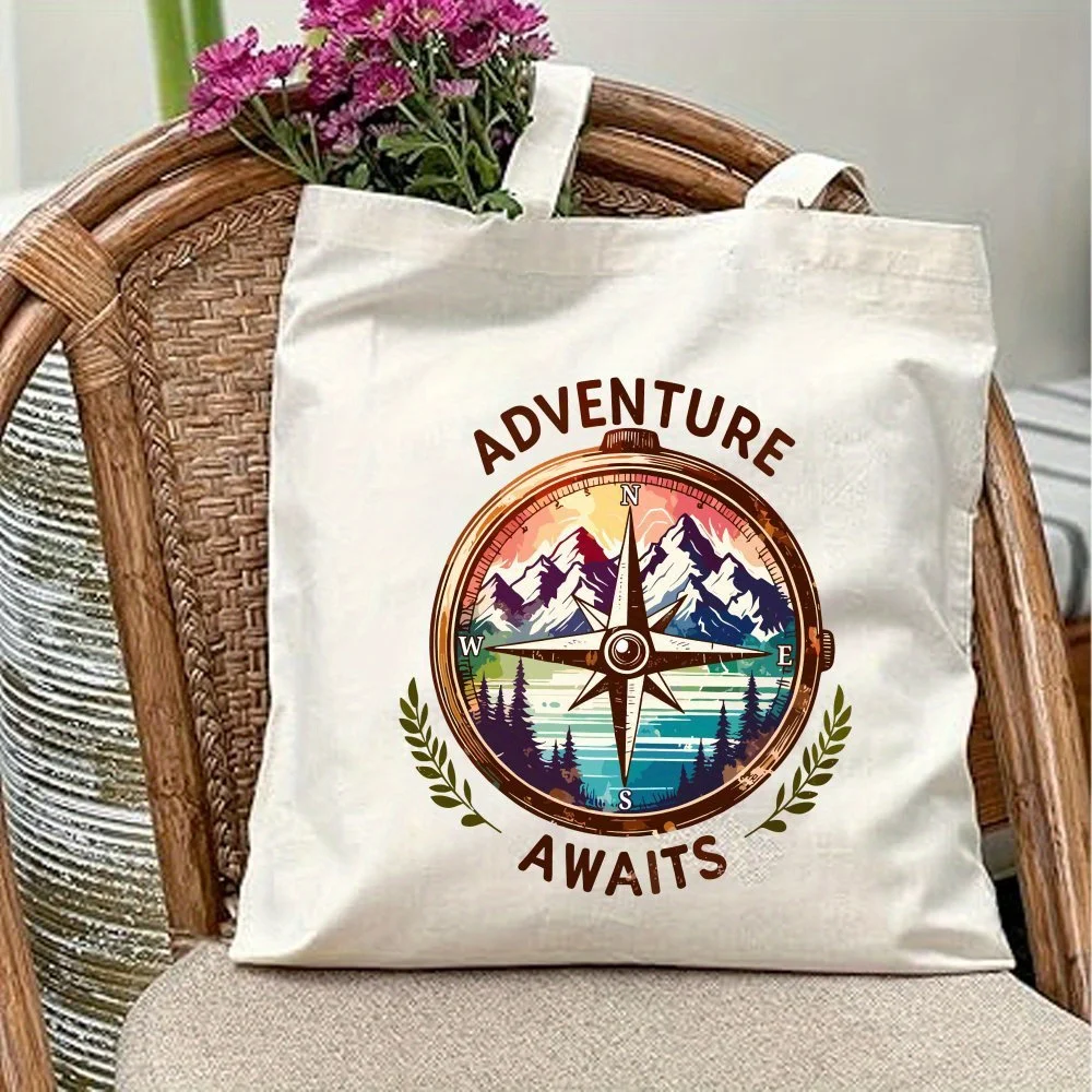 The Variegated Color Is a Normal Manufacturing Characteristic, Not a Defect. Outdoor Exploration Tote Bag, Neutral Couple, 