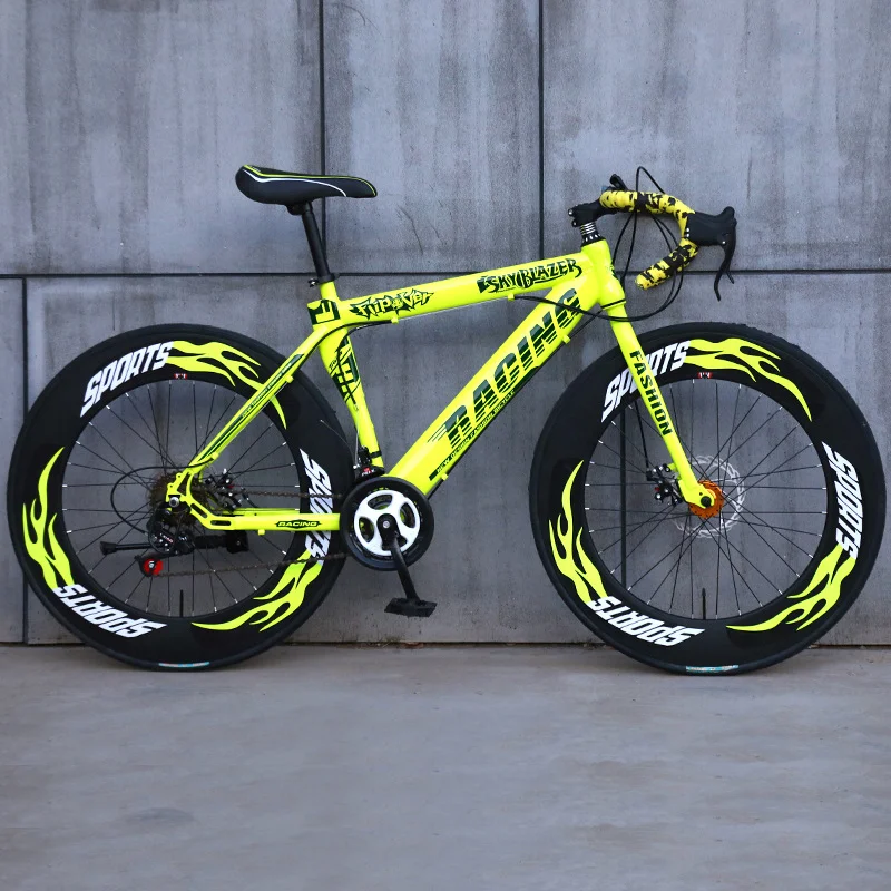 

Новый велосипед 700*23C 25C шины стальной дорожный велосипед дисковый тормоз с 24 скоростями