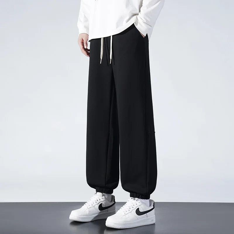 

Comfortable Fleece-Lined Warm Sports Pants Loose-Fitting, Versatile Simple Men's Running Trousers,High-Quality Fabric Stylish