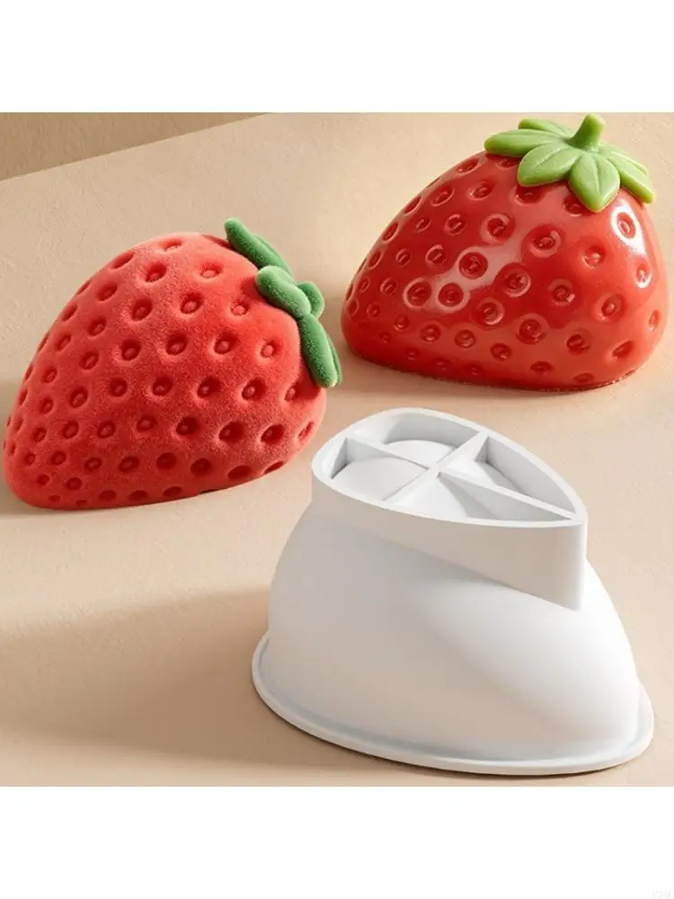 Strawberry Silicone Mousse Cake Molds Chocolate Baking Molds Kitchen Tool Party Celebration Dessert Bakeware C7AC