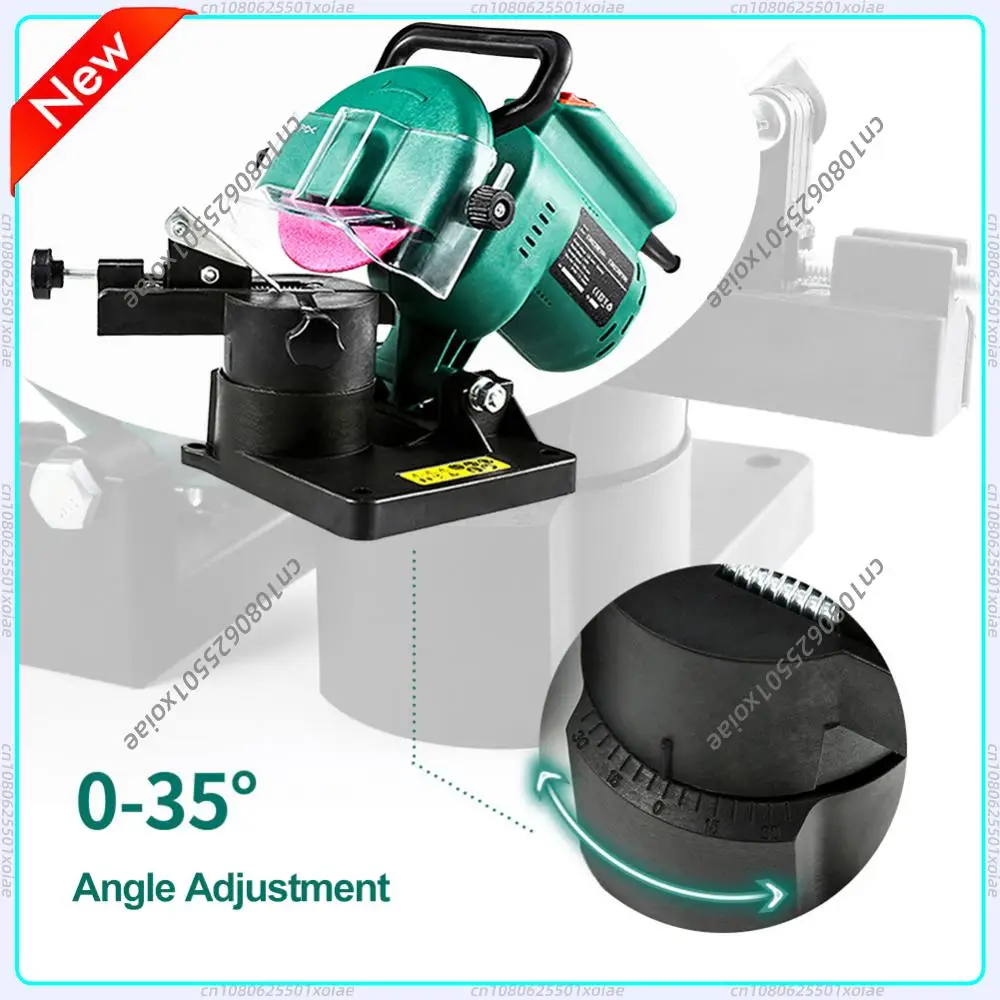 

220W Electric Chainsaw Sharpener Portable Chain Saw Sharpening Machine 100mm Angle Adjustable for Grinding Chains