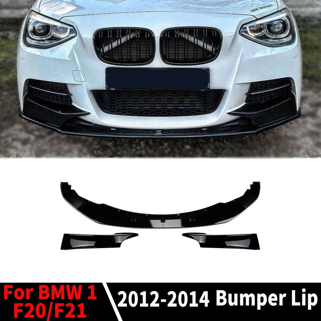 Front Spoiler Splitter Bumper Lip For BMW 1 Series F20 F21 2012-2014 M-Sport Version Tuning Chin Air Dam Accessories MP Style
