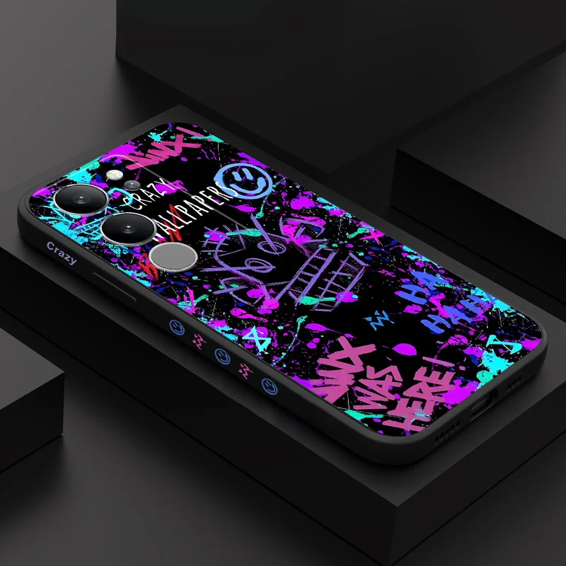 

Crazy Graffiti Phone Case For VIVO V50 V40 V30 V29 V29E V27 V27E V25 V25E V23 V23E V21 V20 Y20 Y12 Y21 Y22 Y50 Y35 Pro 4G 5G