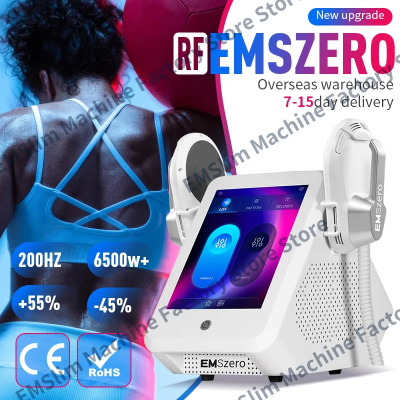 

EMSzero Neo Body Sculpting Machine Shaping 6500W 200hz EMS Radio Frequency RF Muscle Stimulator Device