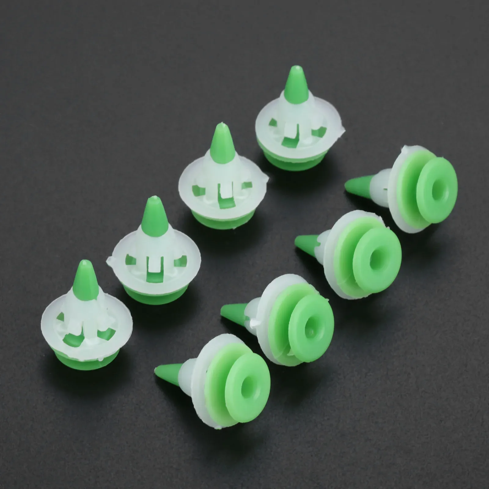 50pcs White Green 8mm Auto Guard Plate Fastener Car Decorative Pin Car Door Plastic Rivet Fixed Clip Fit for Nissan ABS Plastic