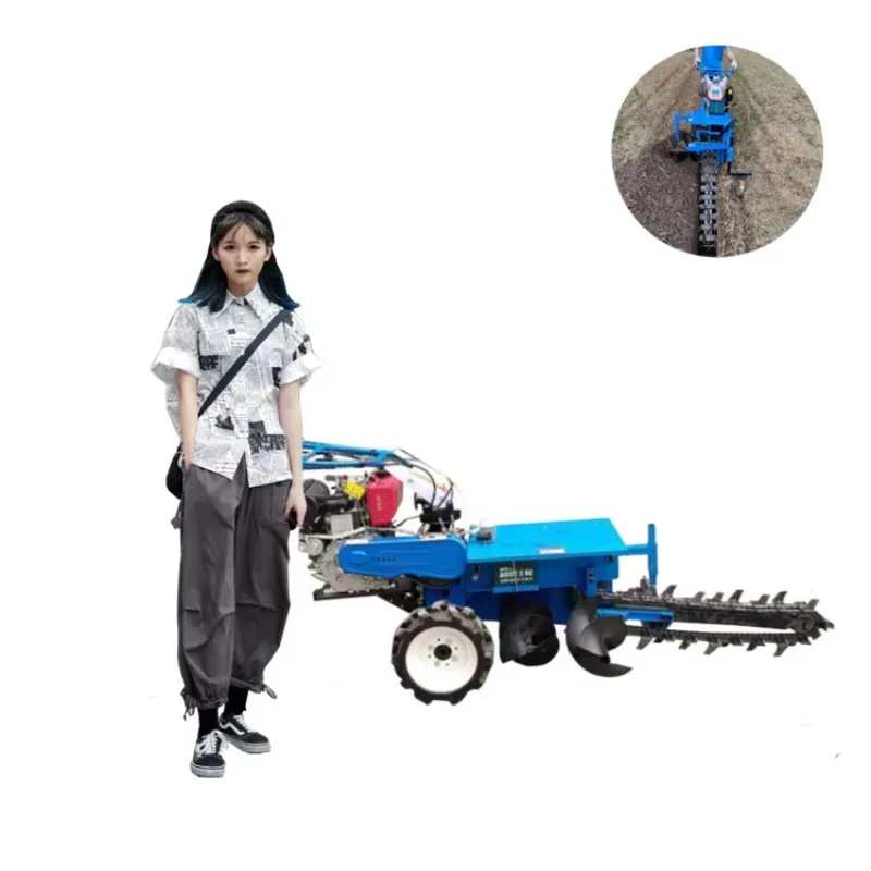 Small Trench Ditcher For Sale Engineering Trencher Mini Trencher Chain Trencher