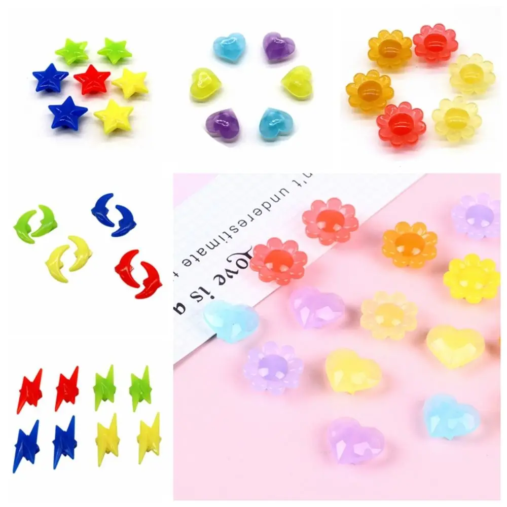 20PCS Bike Accessories Colorful Spoke Beads Mixed Color Star Bicycle Wheel Spoke Beads Plastic Glow Kids Bike