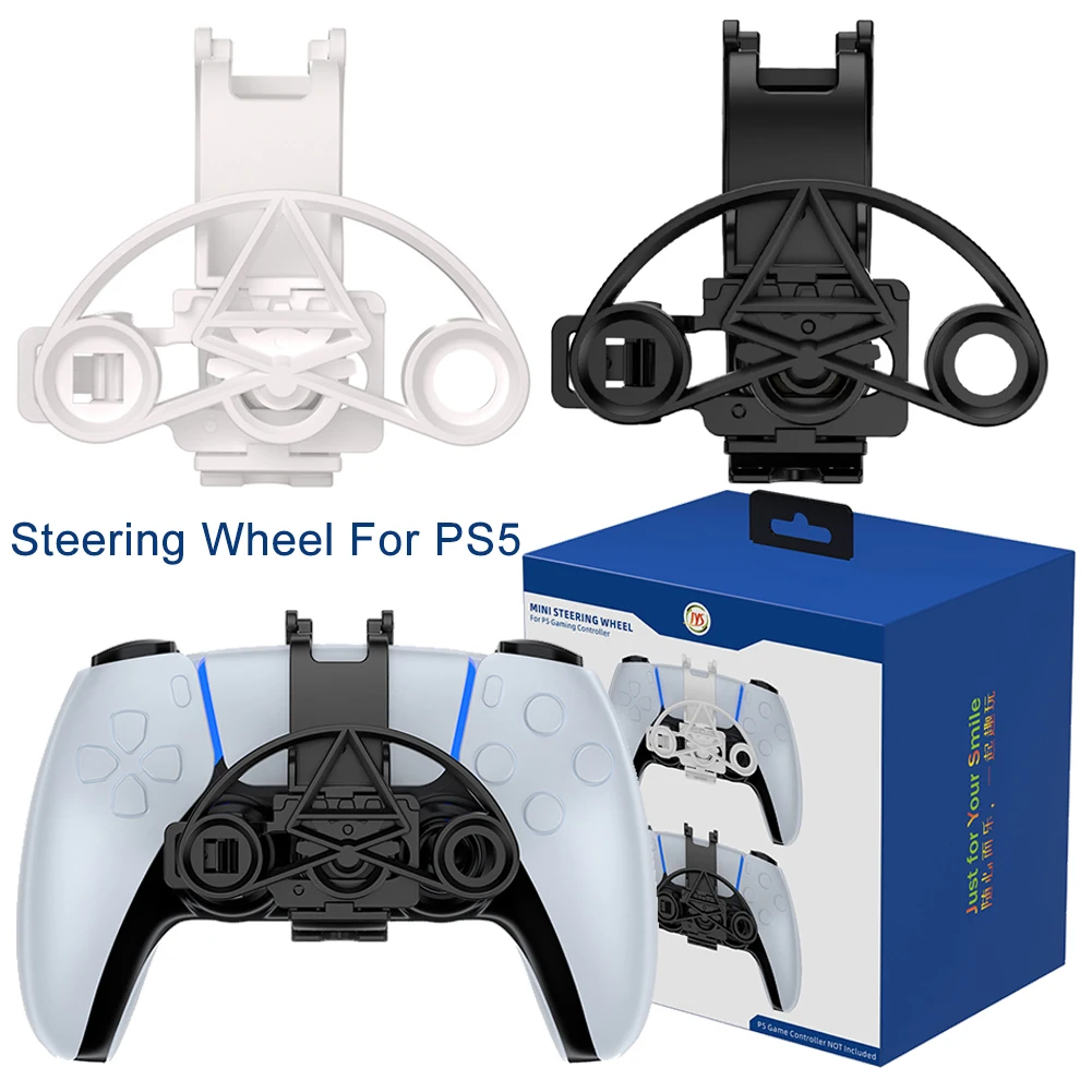 Mini 3D Printing Steering Wheel For PS5 Controller 3D Printing Racing Games Steering Wheel Auxiliary Replacement Accessories