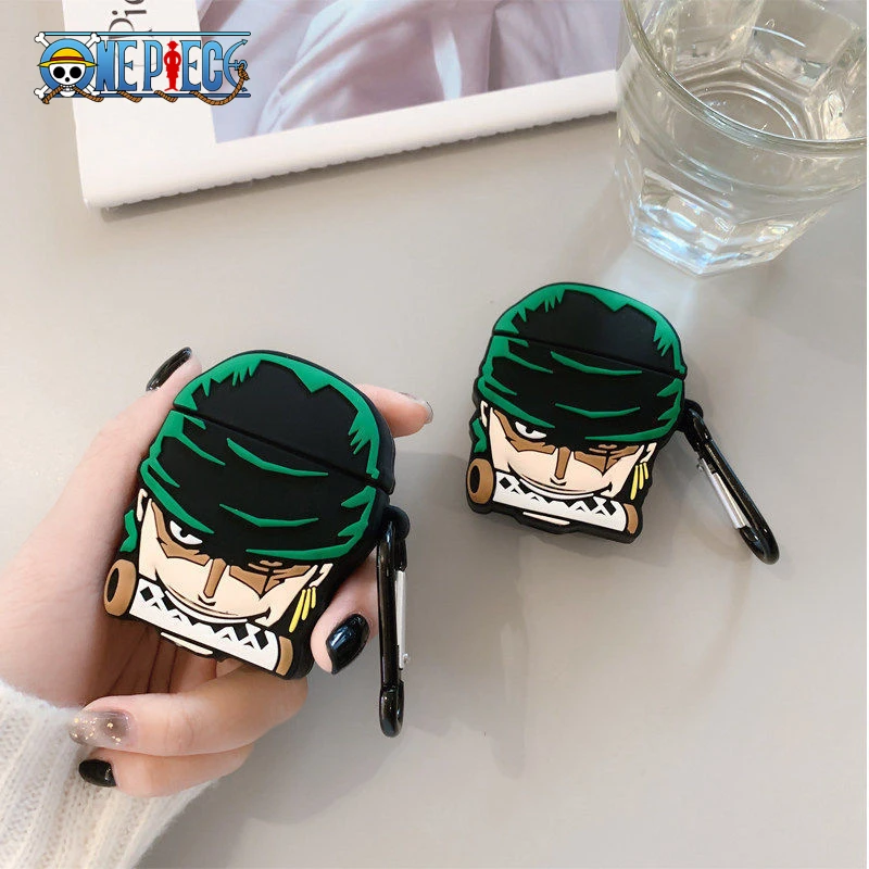 One Piece Zoro Silicone Earphone Case for Airpods 1 2 3 Pro Wireless Bluetooth Headphone Case Birthday Gifts view 2