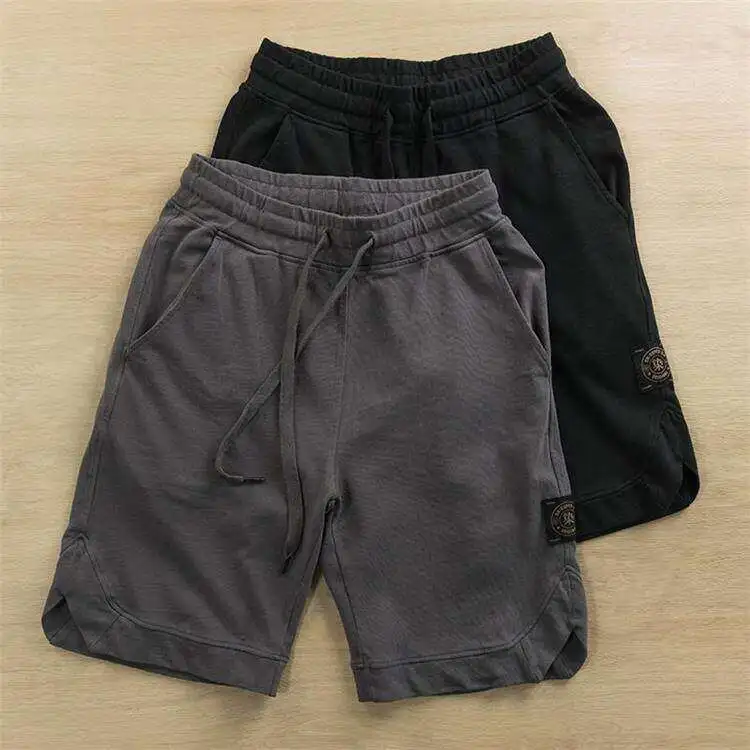 American Style Loose Fit Sporty Knitted Shorts Quick Dry Thin Men's Workwear Four-Five Inch Mid-Waist Length Casual Pants
