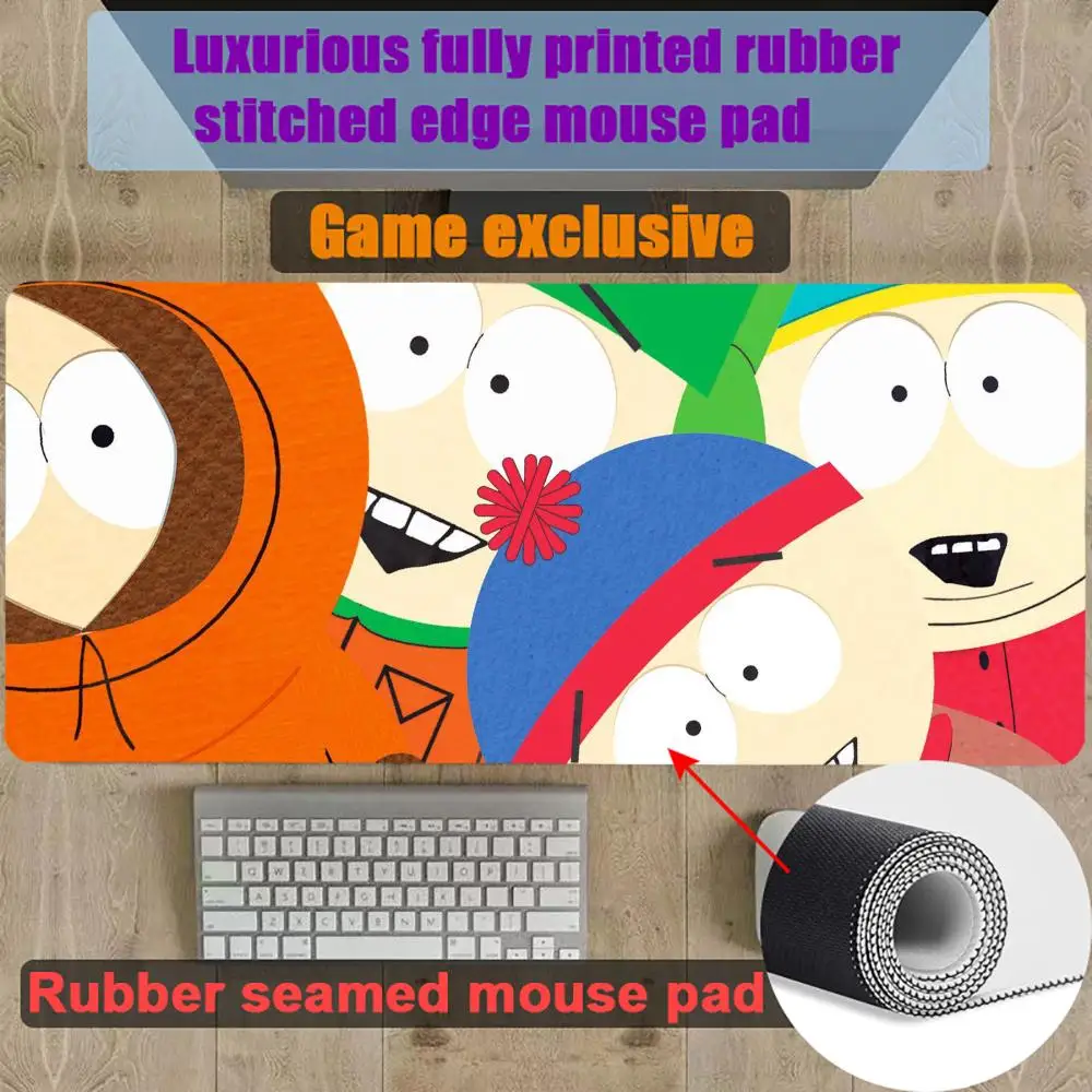 

Mouse Pad Gamer Gaming Rubber Seamed Mouse Pad Accessories S-South Park-K Desk Keyboard Pad Computer Laptop