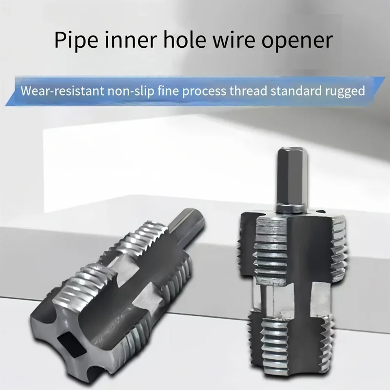 4/6 Points PPR Water Pipe Internal Thread Opener Water Pipe Thread Tap Tapered Pipe Thread Opener Hand Tools