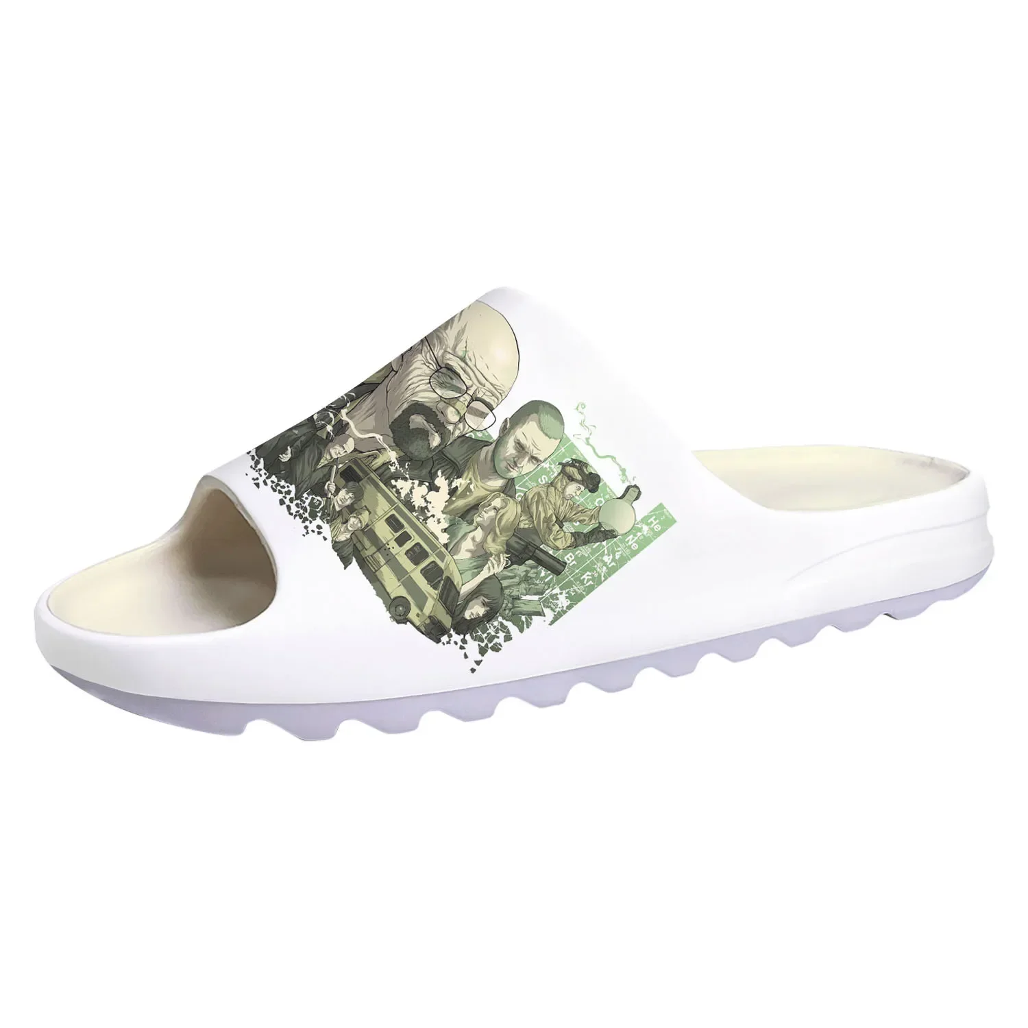 

Breaking Bad Heisenberg Soft Sole Sllipers Home Clogs Step on Water Shoes Mens Womens Teenager Beach Customize on Shit Sandals