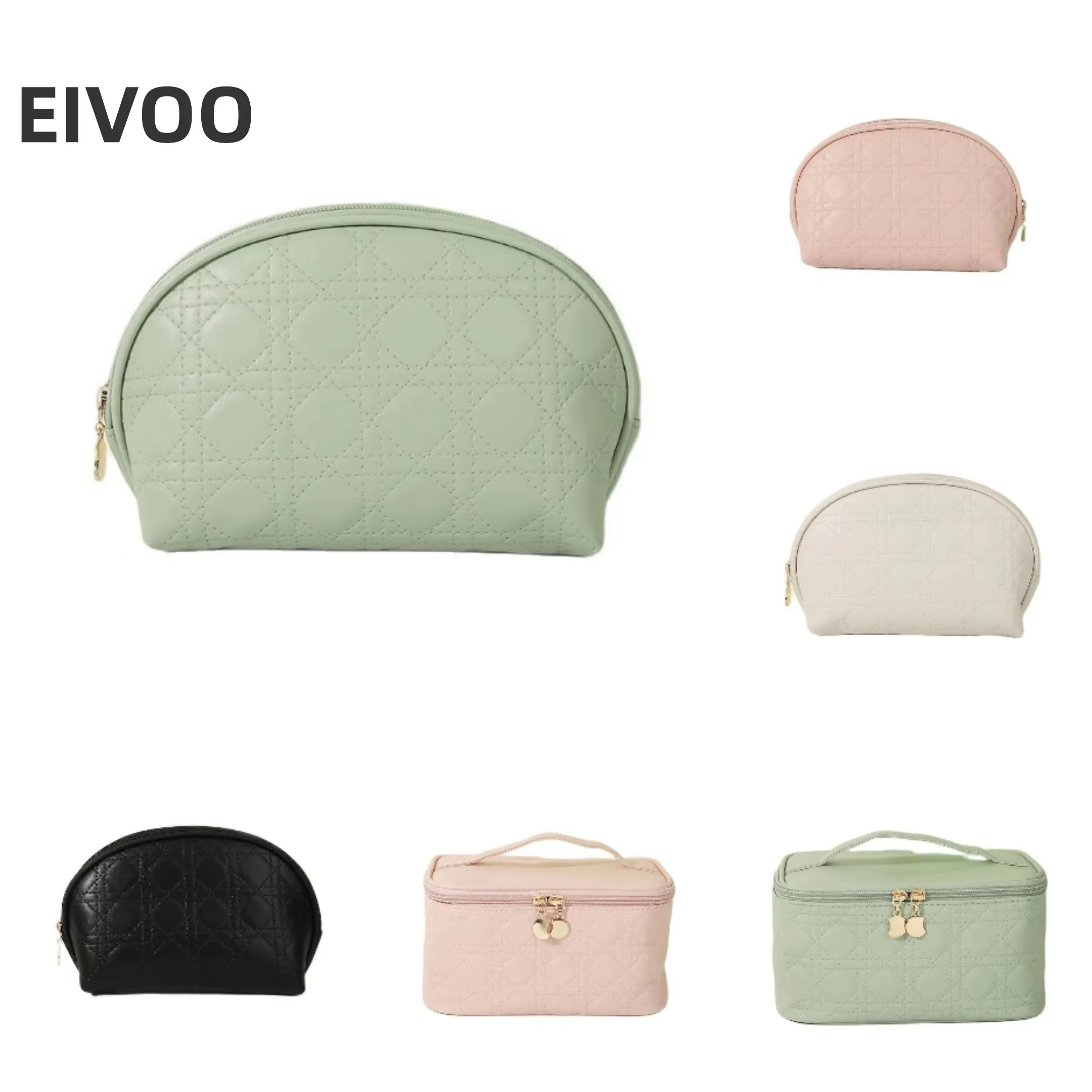 Large-Capacity Travel Cosmetic Bag Portble PU Makeup Pouch Women Waterproof Bathroom Washbag Multifunctional Toiletry Kit