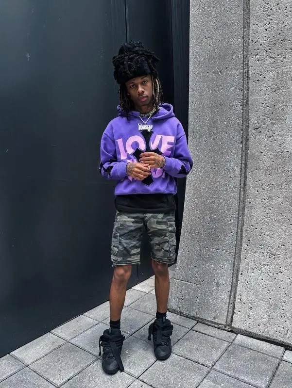 الخريف أزياء هوديي Y2K إلكتروني طباعة عارضة الشارع الاتجاه الرجال والنساء مقنعين السترة الأعلى #5