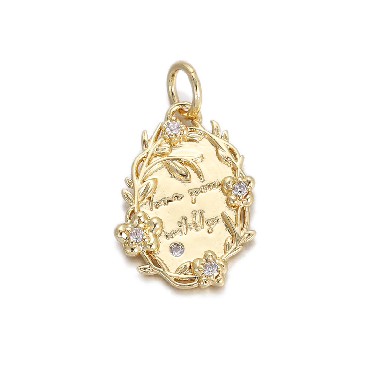 Cute Gold Color Zircon Rabbit Star Fairy Stick Charms for Jewelry Making Supplies Diy Necklace Bracelet Jewelry Girls Gift