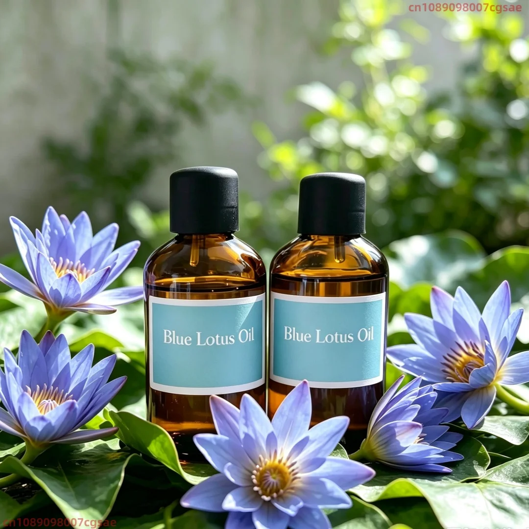 Top Natural Oud Fat Oil Blue Lotus Essential Oil For Beauty Skin Care Decompression Deep Sleep Purifying Healing Meditation