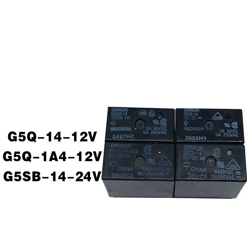 2PCS relays G5Q-14-24VDC G5Q-14 5V 12V 24VDC G5SB-14-5V 12V 24V 1A4-DC5V 12V 24V 4/5pin in stock