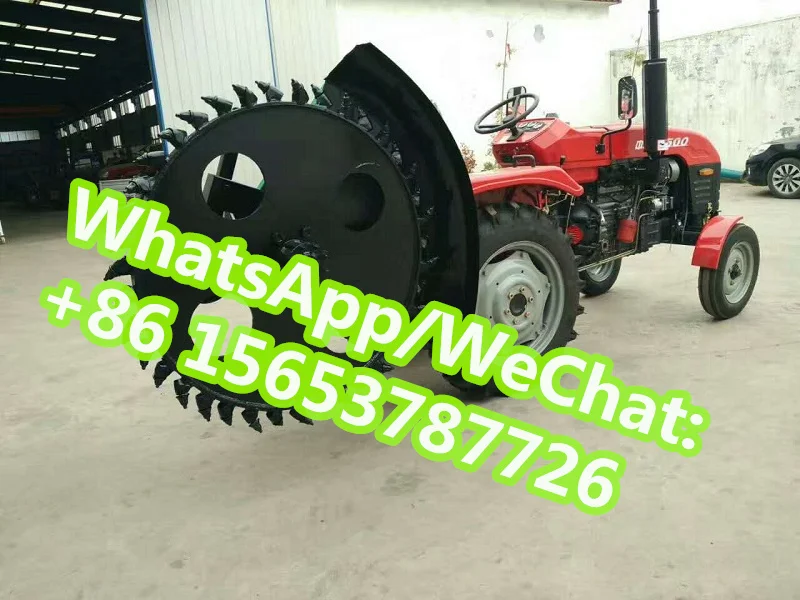 Tractor Driven Disc Trencher Laying Underground Cables Hine Irrigation Farmland Opening Equipment