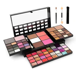 40/74/78 Colors Glitter Eyeshadow Palette Matte Pressed Powder Waterproof Long Lasting Cosmetics Kit Fashion Women MakeUp Tools