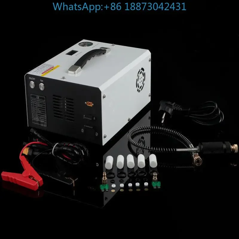 Auto-stop vehicle-mounted 12V high-pressure air pump 30mpa compressed submersible breathing pump 4500psi air pump.