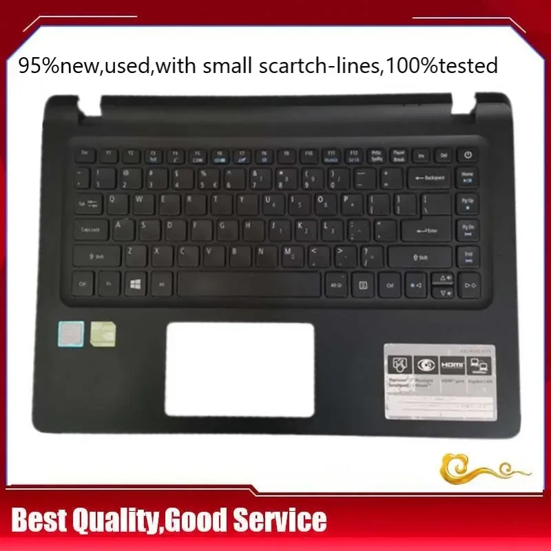 

YUEBEISHENG 95%New/org For ACER ASPIR ES1-433 ES1-433G N16P10 palmrest US keyboard upper cover ,100%tested