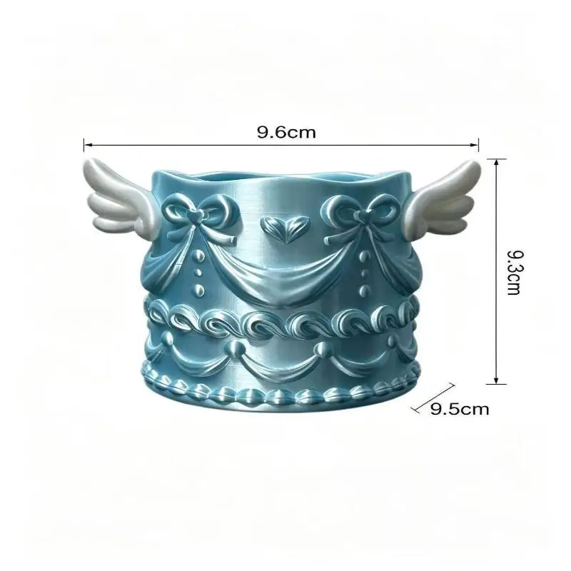 1Pcs Luxury Angel Wings Relief Makeup Brush Holder Creative Cosmetic Organizer for Girls Bedroom