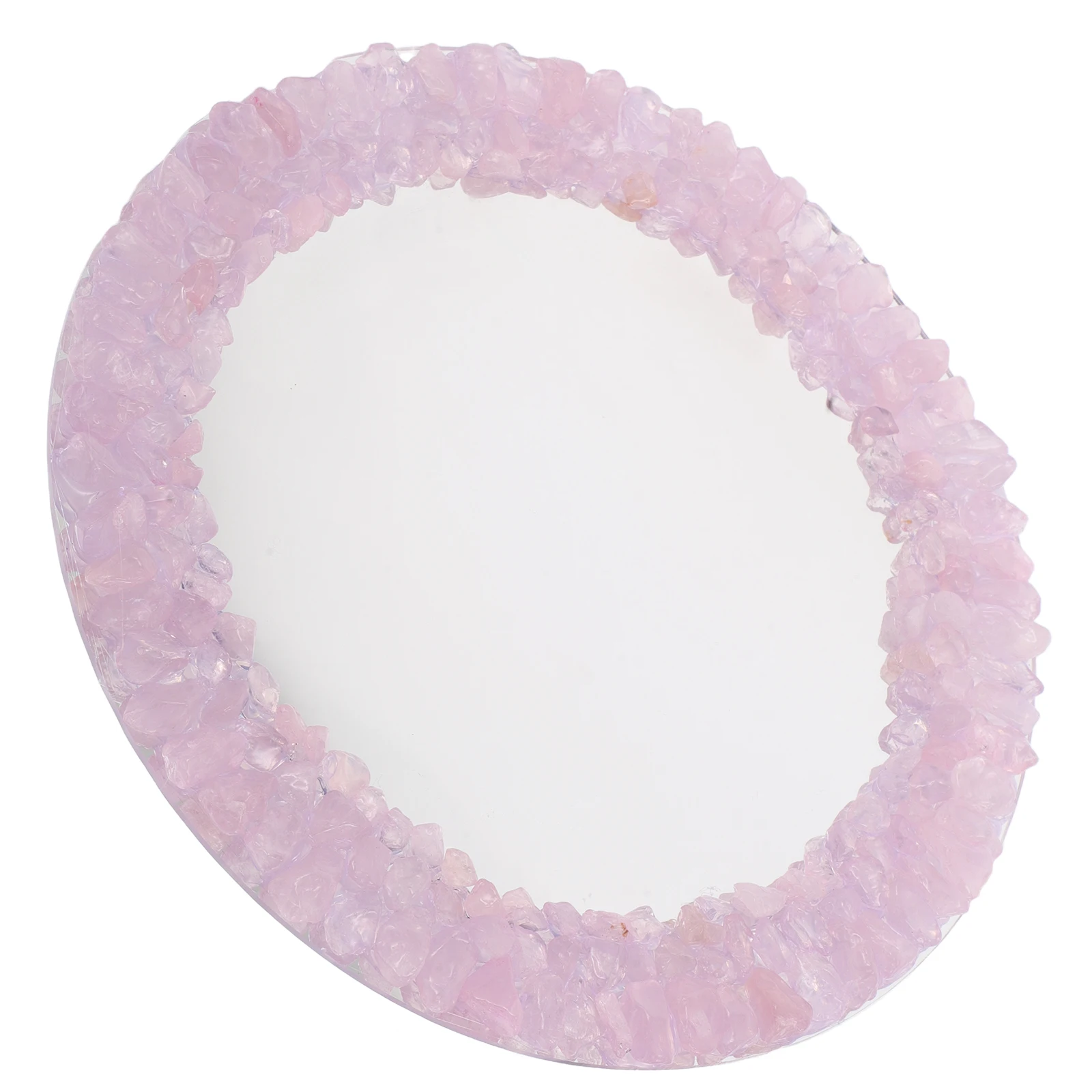 

Unique Crystal Mirror Design Exquisite Sparkling Desktop Dressing Table Accent Fancy Portable Makeup Mirror for Girls Women