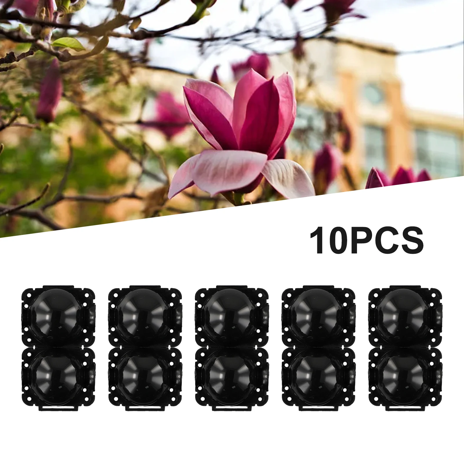 

Grafting Box 10pcs Plant Rooting Equipment High Pressure Propagation Ball Garden Planting Supplies 5x5cm Black Plastic