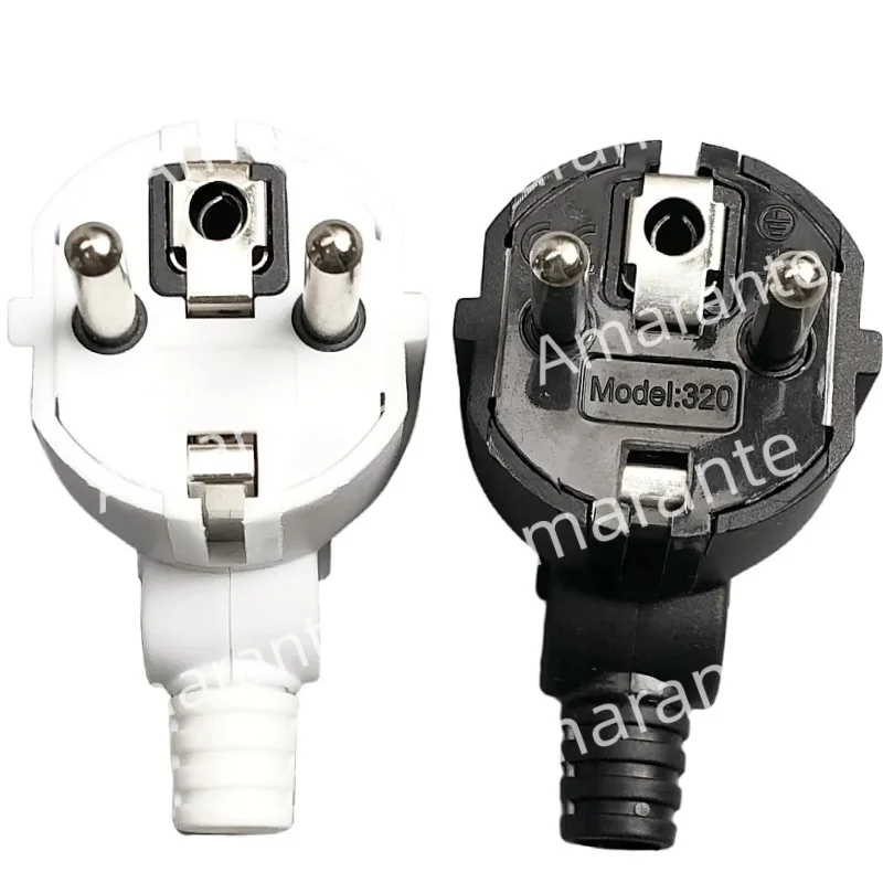EU Plug Adapter Replacement 16A Male France Korea Germany Plug AC Outlets Rewireable Schuko Euro Wall Socket For Power Cable