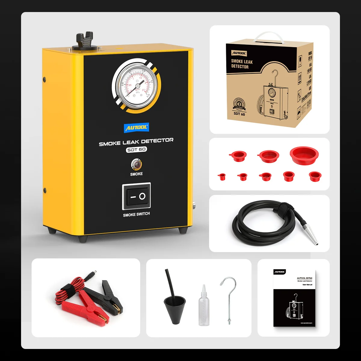 new car Gas Line Car Pipeline Auto Automotive Smoke Generator Test Diagnostic Tools Machine for Vacuum Leaks Detection