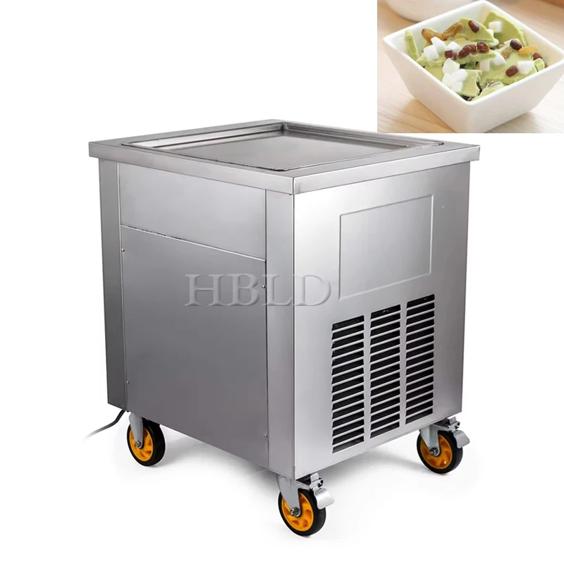 

High Power Deep Fried Ice Cream Roll Machine, Multifunctional Hard Frozen Stir Fried Yogurt Machine