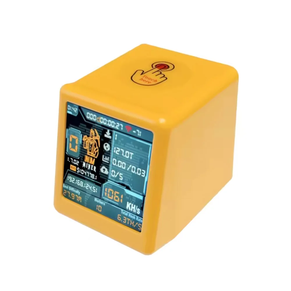 NMminer nerdminerV2 1060KH/S NM-TV — ESP32 BTC SOLO Penambang Lotere & Hadiah pintar Jam Desktop SmallTV