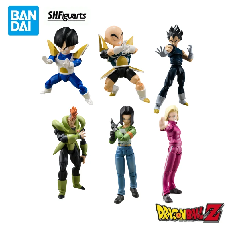 

In Stock Bandai Model Doll Brand New Boxed Dragon Ball Shf Android 16 17 18 Son Gohan Krillin Piccolo Vegeta Anime Characters
