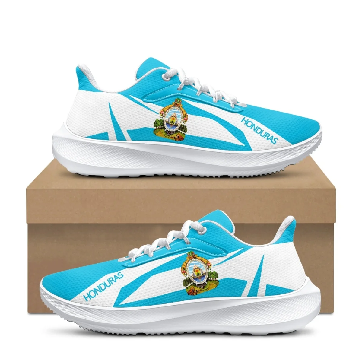 Honduras Vlag Print Hardloopschoenen Voor Dames Heren Lichtgewicht Sport Sneakers Schoeisel Print On Demand Tennisschoenen Dames Cadeau