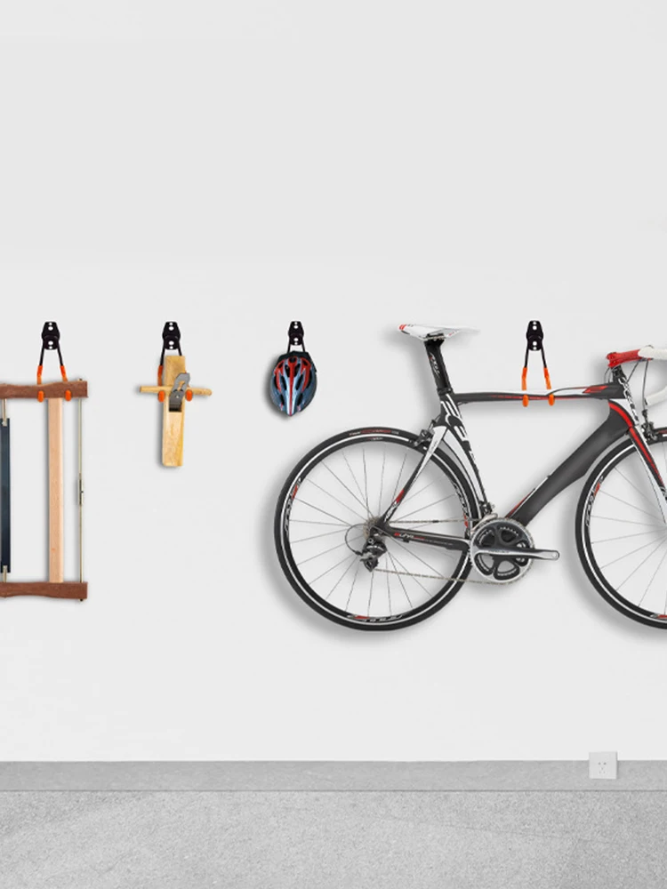 AliExpress Heavy Duty Metal Hook Garage Organizer Wall Mount Bicycle Hanger Hooks Wall Mount Anti-slip Storage Hook For Ladders Garden Tool