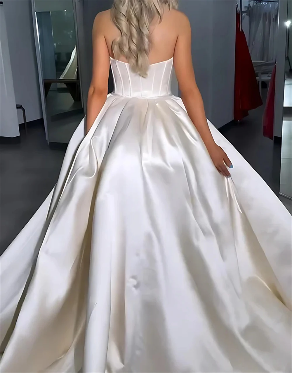 Sansa Aangepaste Ivoor Witte Zeemeermin Sweetheart Hals Galajurk Mouwloos Vestidos De Noche Vloerlengte Formele Avond 2025