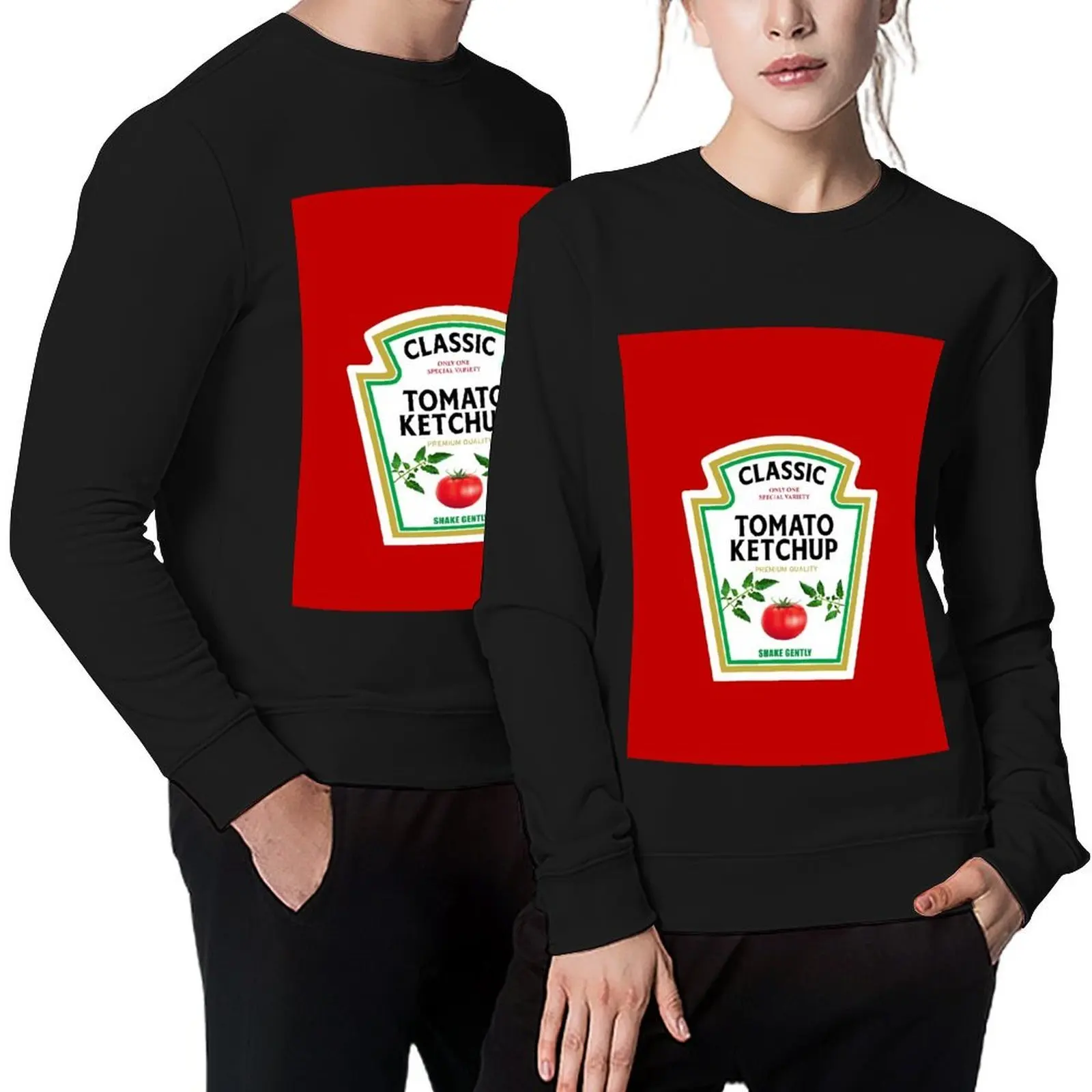 

Ketchup Halloween 2023 Costume Family Group Matching Couple Mustard Mayo Pullover blouse autumn clothes sweatshirt male