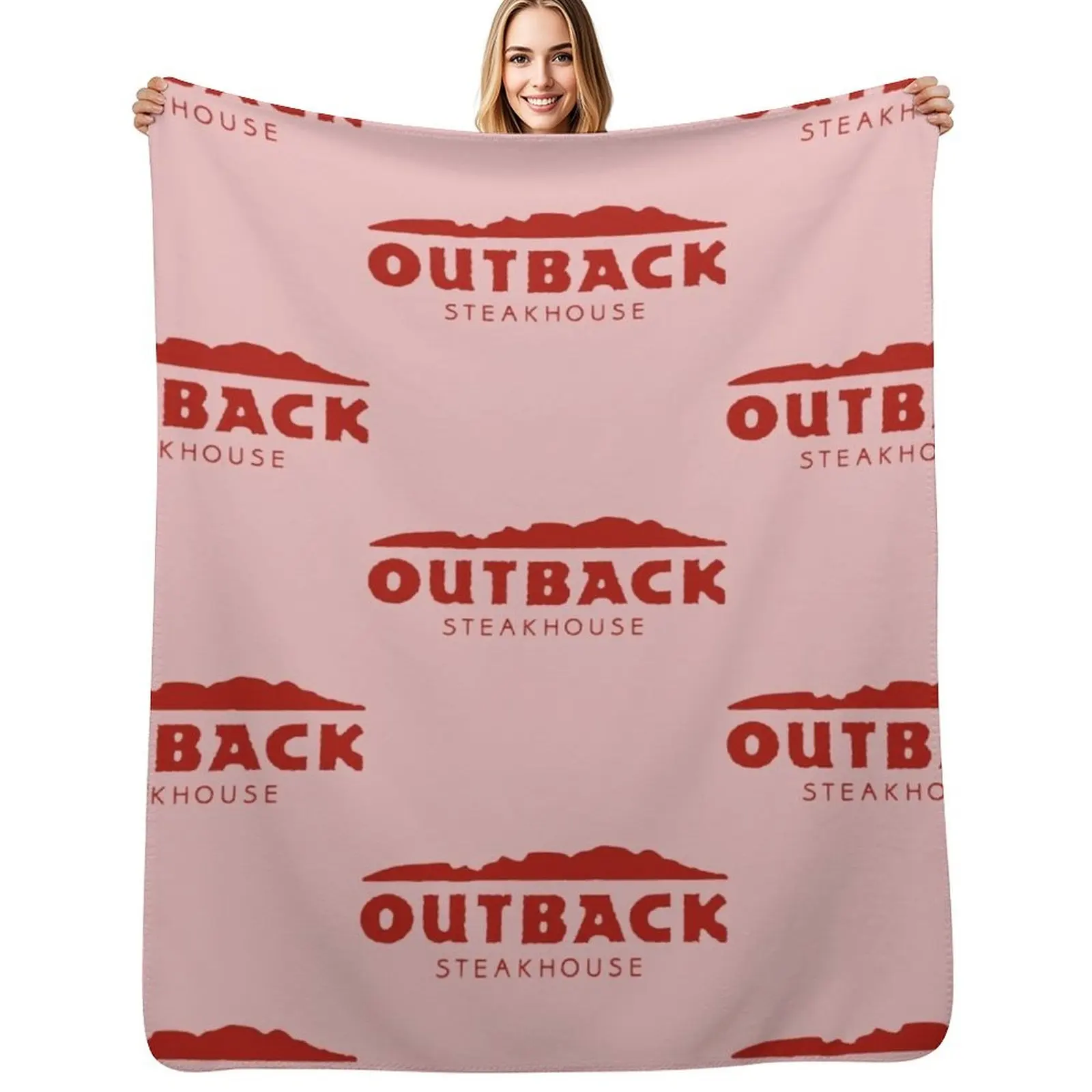 

Outback Steakhouse Resto Throw Blanket Spring Fall Cozy Throw Blanket for Couch