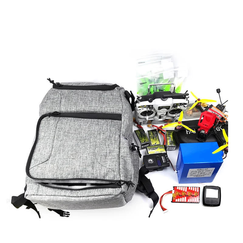 FPV Racing Backpack 50x32x17cm with Waterproof Transmitter Beam Port Bag DIY Room for RC FPV Drone Racing