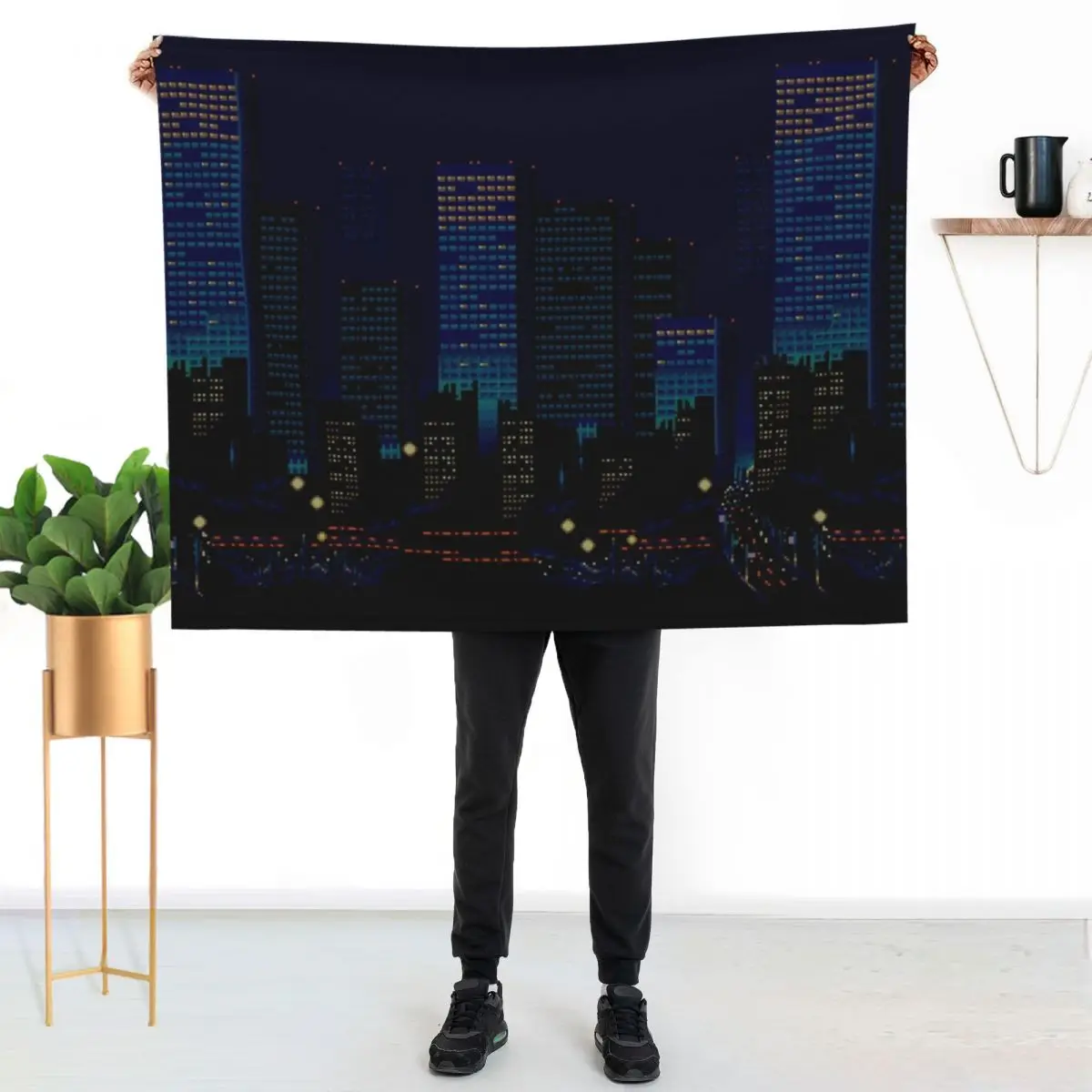 Streets of Rage 16-Bit City Throw Blanket Extra Large Throw Summer Beddings Stuffeds Comforter christmas decoration Blankets