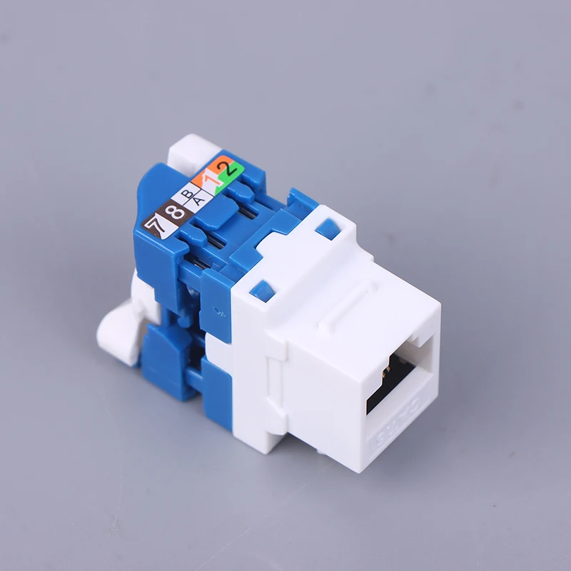 1Pcs Whirling Wire CAT6 RJ45 Toolless LAN Insert Keystone Ethernet Module Jack Gigabit UTP Tool-free Ineternet Socket