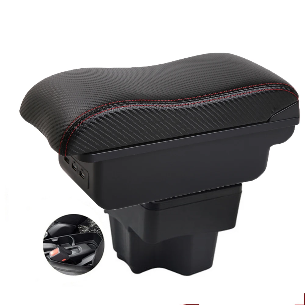 Armrest Box Central Console Storage Box with Driver Side Elbow Support for Russia KIA K2 Rio 3 Interior Accessory