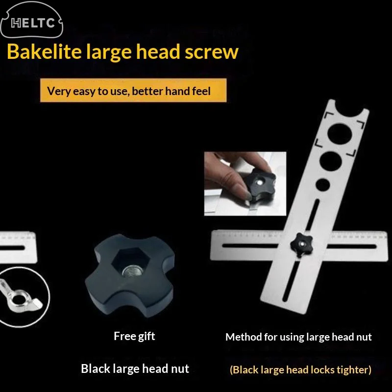 High Speed Steel Adjustable Tile Locator To Wall Marking Position Ruler Ceramic Hole Cutter Tile DrillMarble Opener Construction