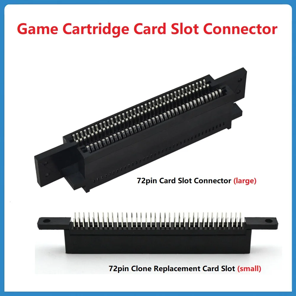 Game Cartridge Card Slot Connector NES 72Pin Socket NES Clone Console Cassette Slot Port For NES Clone Console